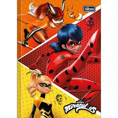 Caderno Broc Cd 1/4 48f Miraculous - Tilibra