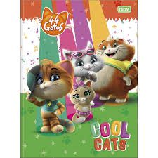 Caderno Broc Cd 1m 80f 44 Gatos - Tilibra