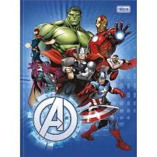 Caderno Broc Cd 1m 48f Avengers Asb - Tilibra