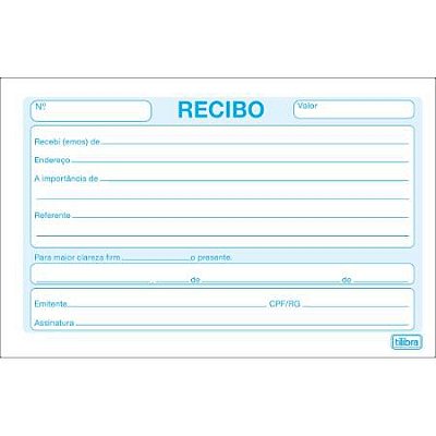 Bloco Recibo Comercial S/canhoto - Tilibra