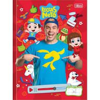 Caderno Broc Cd 40f Caligrafia Luccas Neto-tilibra
