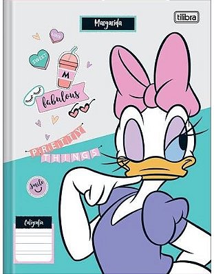Caderno Broc Cd 40f Caligrafia Margarida - Tilibra