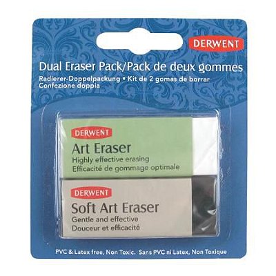 Kit C/2 Borracha Profissional Macia E Art -derwent
