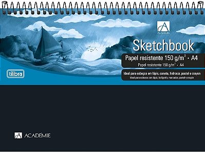 Caderno Esp Cd A4 50f Aa Academie Sketch - Tilibra