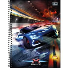 Caderno Esp Cd 1/4  80f X-racing - Tilibra