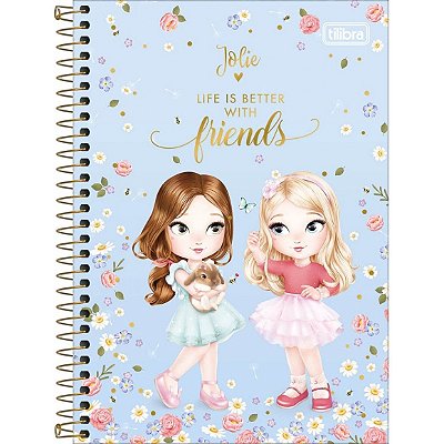 Caderno Esp Cd 1/4 80f Jolie - Tilibra