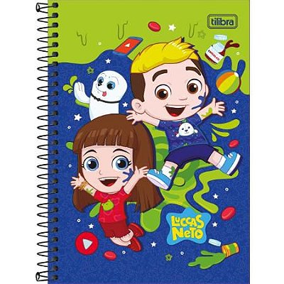 Caderno Esp Cd 1/4 80f Luccas Neto - Tilibra