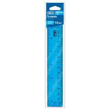 Regua 15cm Flexivel Azul - Tilibra
