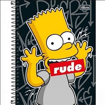 Caderno Esp Cd Coleg 1m 80f Simpsons - Tilibra