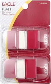 Bloco Adesivo Marcador Pagina Vermelho - Eagle
