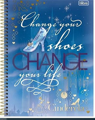 Caderno Esp Cd Univ 1m 96f Cinderella - Tilibra
