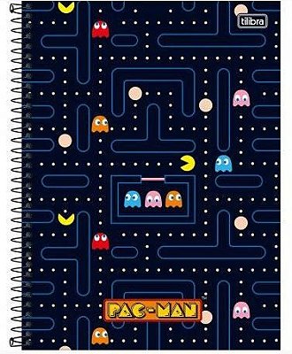 Caderno Esp Cd Univ 1m 80f Pac Man - Tilibra
