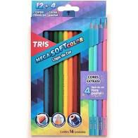 Lapis Cor 12 Cores + 4 Lapis Mega Soft Color -tris