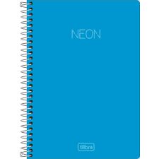Caderno Esp Cp 1/4 80f Neon Azul - Tilibra