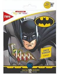 Hidrocor 12 Cores Batman - Tris