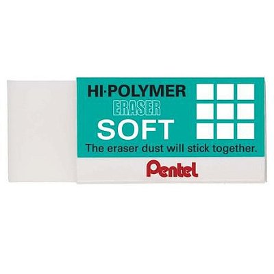 Borracha Hi-polymer Peq Soft Branca - Pentel