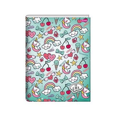 Caderno Broc Cd 1/4 96f It Girl - Jandaia