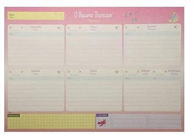 Bloco 52f Planner Semanal Peq Principe - Jandaia