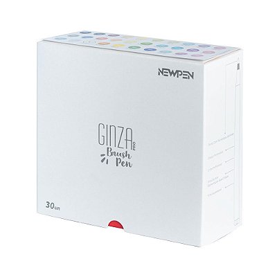 Kit C/30 Pincel Brush Ginza Pro Sortido - Newpen