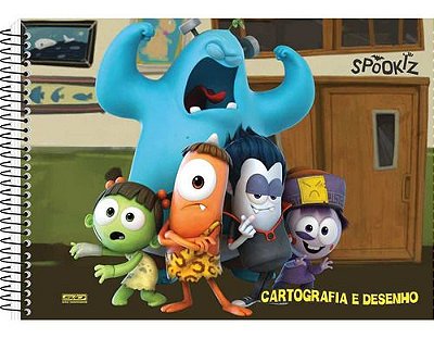Caderno Esp Cartografia Cd 60f Spookiz - Sd