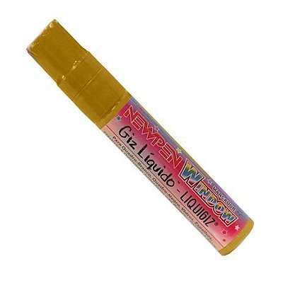 Marcador Window Giz Liquido Dourado/prata - Newpen