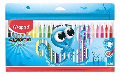 Estojo Caneta Hidrografica C/24 Ocean Polvo -maped