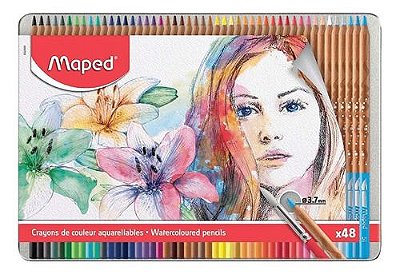 Lapis De Cor C/48 Artistico Aquarelavel - Maped