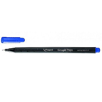 Caneta Fineliner Graph Peps Azul Royal - Maped