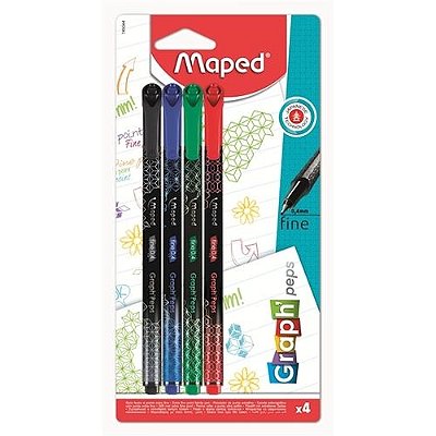 Caneta 0,4mm C/4 Graph Peps Premium - Maped