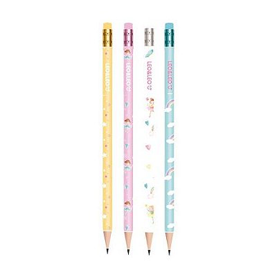 Lapis Grafite Hb C/borracha Red Fadinha - Leo