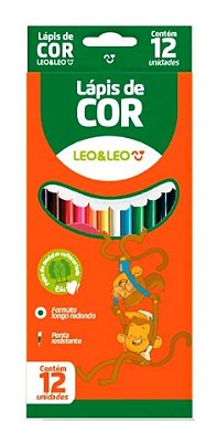 Lapis De Cor C/12 Sextavado Madeira - Leo E Leo