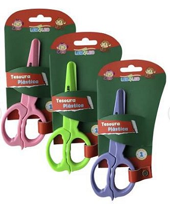 Tesoura Escolar Preta Blister - Leo&leo
