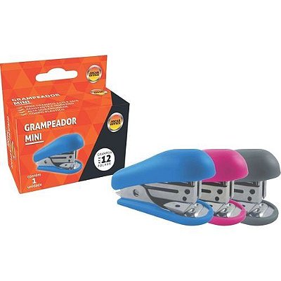 Mini Grampeador 26/6 Cores Sortidas - Jocar Office