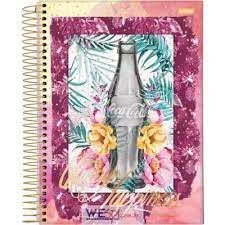 Caderno Esp Univ Cd 01m 96f Coca Girl - Jandaia