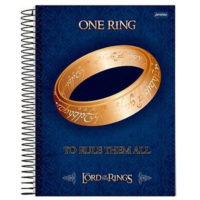 Caderno Esp Univ Cd 10m 200f Senhor Aneis -jandaia