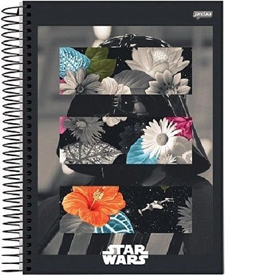Caderno Esp Univ Cd 1m 96f Star Wars Trend-jandaia