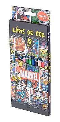 Lapis De Cor C/12 Marvel - Molin