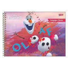 Caderno Esp Cartografia Cd 80f Frozen - Jandaia