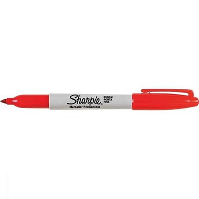 Marcador Permanente Fina Vermelho - Sharpie