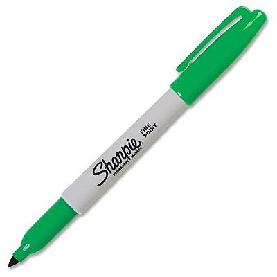 Marcador Permanente Fina Verde - Sharpie