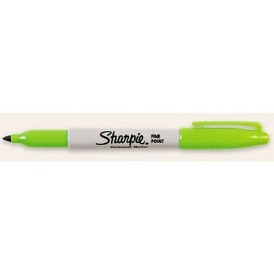 Marcador Permanente Fina Verde Claro - Sharpie