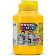 Tempera Guache 250ml Amarelo Ouro - Acrilex