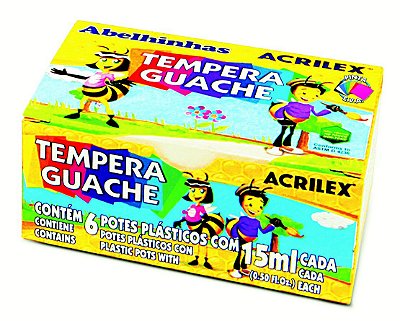 Tempera Guache 15ml C/6 Sortidas - Acrilex
