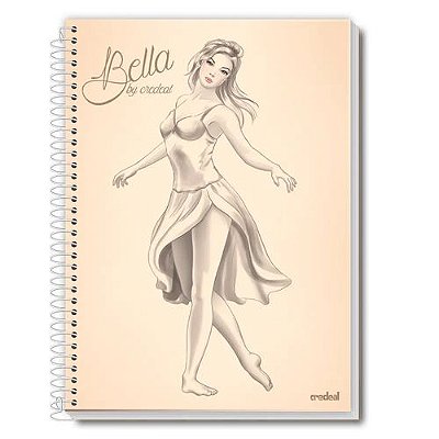 Caderno Univ C/d Bella 1m 96fls - Credeal