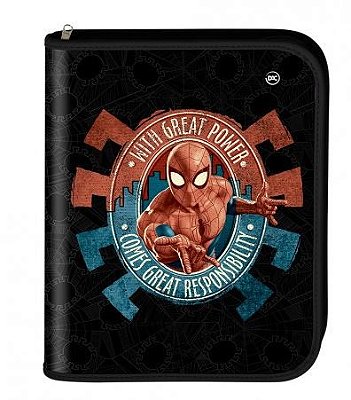 Caderno Fichario Argolado Homem Aranha - Dac