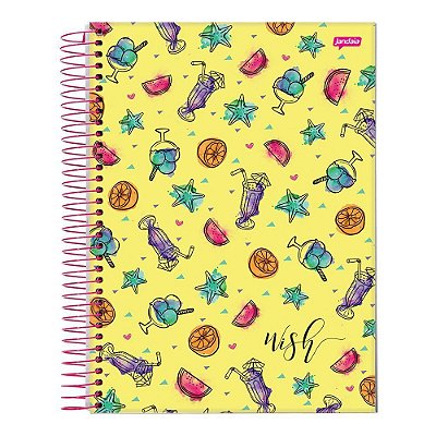 Caderno Esp Univ Cd 10m 200f Wish - Jandaia