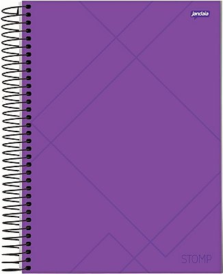 Caderno Esp Univ Cd 10m 200f Stomp Roxo - Jandaia