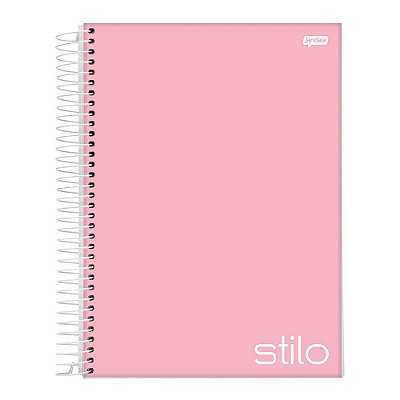 Caderno Esp Univ Cd 10m 200f Stilo Rosa - Jandaia
