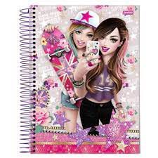 Caderno Esp Univ Cd 10m 200f Selfie Girl - Jandaia