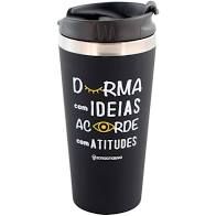 Copo Viagem 450ml Emborrachado Acorde Com A - Zona